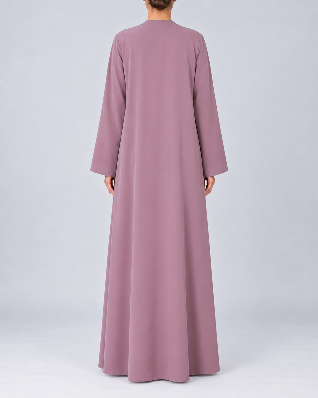 Kayan –  Pink Premium Crepe Overlap Wrap Abaya | MANHAS