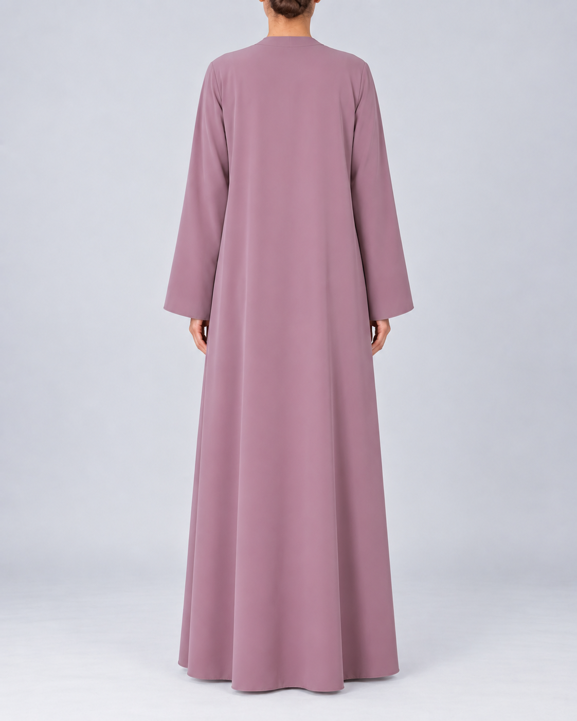 Kayan –  Pink Premium Crepe Overlap Wrap Abaya | MANHAS